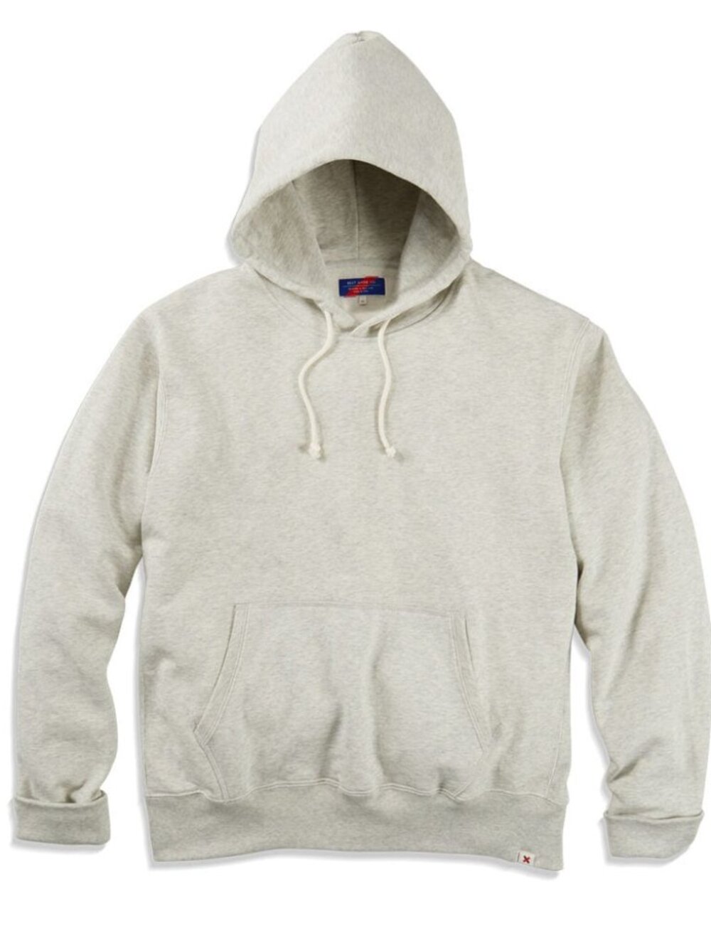 BEST MADE CO Standard Hooded Sweatshirt NEW in package -Light grey "Heather Oat"